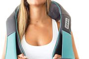 Shiatsu Back Neck and Shoulder Massager with Heat  Deep Tissue 3D Kneading Pillow Massager for Neck, Back, Shoulders, Foot, Legs Electric Full Body Massage, Relieve Muscle pain - Office, Home &amp; Car