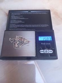 Stamped silver chain, 15.83g, lovely condition, D18 free reg post