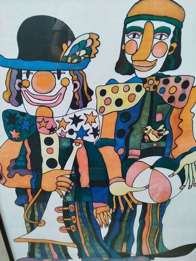Vintage Clown Print