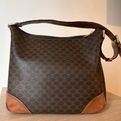 Vintage Celine Boulogne style Macadam shoulder bag
