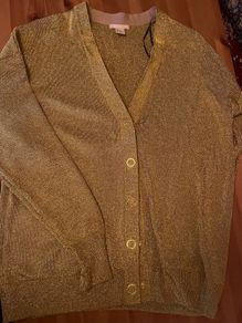 H&M gold cardigan