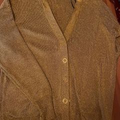H&M gold cardigan