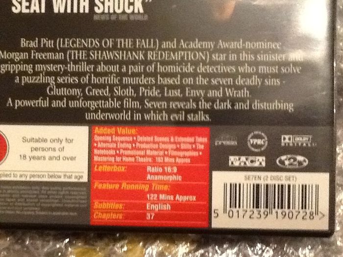Seven 2 Disc Edition