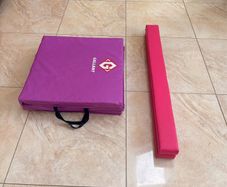Gymnastics mat and balance beam