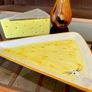 Mid Century Modern Italian Ceramic Cheese Plate from Bassano 1970s and matching Dimpled Parmesan Grater Image 5