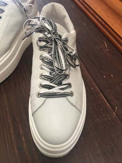 NOKWOL leather trainers, as new, uk7 , made in Italy