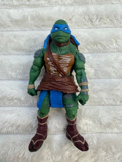 Teenage Mutant Ninja Turtles Leonardo Figure Playmates 2014 Movie TMNT approx. 13 cm. Used Please see photos