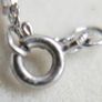 Vintage Sterling Silver 925 Cubic Zirconia Pendant Necklace - length 18" - 2,3g Image 8
