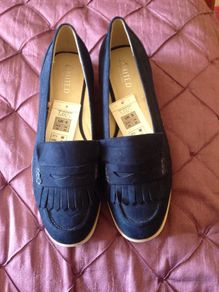 Navy loafers from M&S