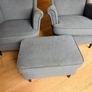 2 x Strandmon Ikea Chairs & Footstool Grey Image 6