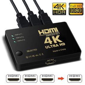 4K 2K 3x1 HDMI Cable Splitter HD 1080P Video Switcher Adapter 3 Input 1 Output Port HDMI Hub for Xbox DVD HDTV PC Laptop TV