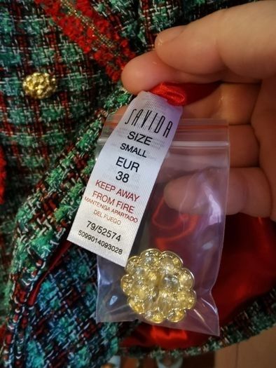 BNWT - Savida Tartan Suit Jacket UK 10