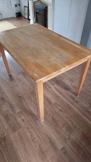 Solid Wood Dining Table 120x75cm