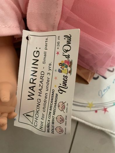 Baby girl doll NINES D'ONIL Tita Bailarina Mec Ingles speaking mechanism brand new