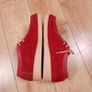 Susst Bright Red Suede Moccasin Loafers Wallabee Lace-up Shoes 7UK/41EU Image 8