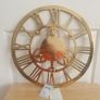 Round Brass Wall Clock/Roman Numeral Skeleton Wall Clock FACE/FRAME, 46cm .. Easy to Hang with Build-In Hook .. Now Heavily Reduced Image 4