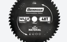 Benman 71909 Circular Saw Blade Multi Material 165 X 2.0 mm/20 mm 48T