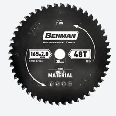 Benman 71909 Circular Saw Blade Multi Material 165 X 2.0 mm/20 mm 48T