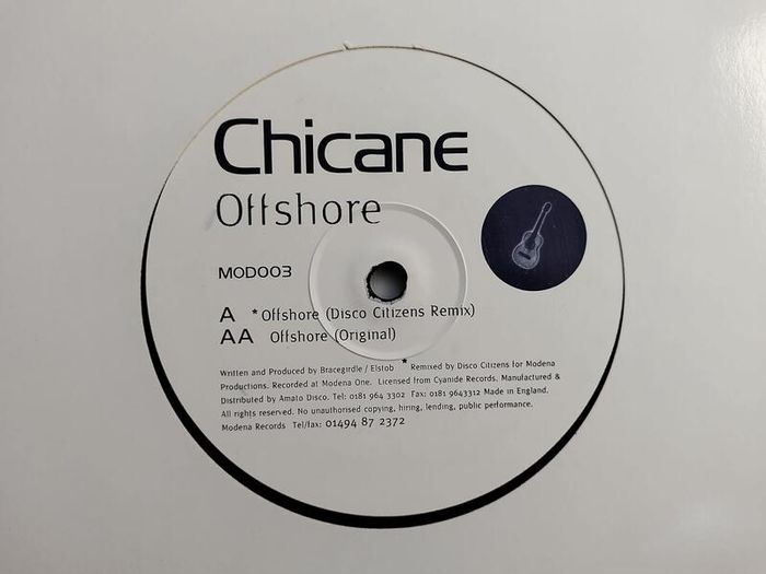 Chicane - Offshore - Modena Records - Includes DISCOCITIZENS Remix!! Trance ANTHEM!