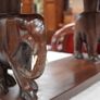 Vintage Carved Elephant Coffee Table Image 6