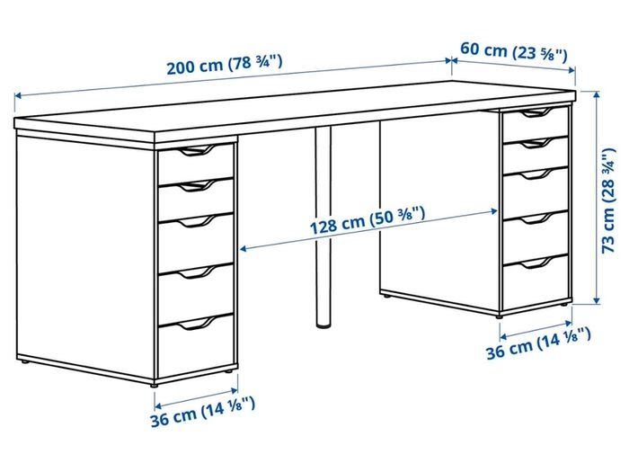 Ikea Lagkapten Alex Desk