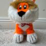 PMS Orange Cat Plush Soft Used Vintage Please look at the pictures Image 9