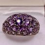 Sterling  silver ring with Amethyst. Image 2