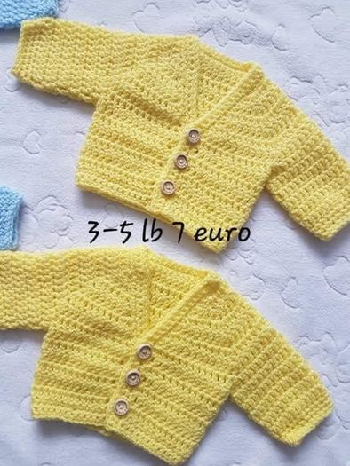 Handmade premature baby cardigans