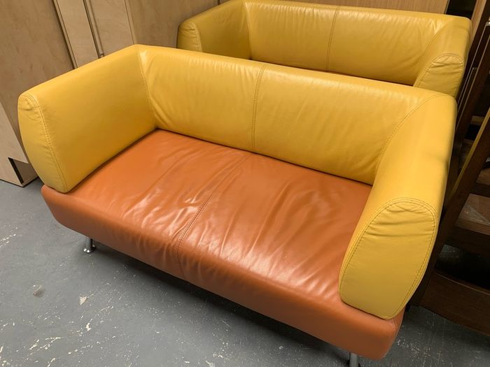 Leather Couches x 2