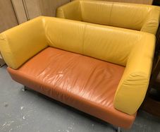 Leather Couches x 2