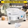 NEW SALE | Pottery Wheel 25CM Pottery Forming Machine 280W Electric Pottery Wheel with Foot Pedal and Detachable Basin Shaping Tool Set for Ceramics Clay Craft DIY Clay Image 2