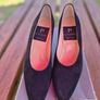 Di Sandro by Bruno Magli Black Suede Pumps with Gold Nugget Heels, EU36.5 , UK3.5, AV Image 8