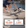 Vertical Fishing Windlass, 12V DC 600W, Windlass Anchor Systems Fit for 6.35 mm Chain or 14.3 & 15.9 mm Nylon Rope, Max Pull 320 kg, 316 Stainless Steel Construction, for Boats 6-11 m Image 2