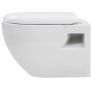 Wall-Hung Toilet Ceramic White Image 7