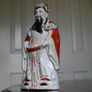 Vintage Asian Man Porcelain Figurine  Hand Painted Image 8