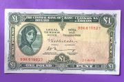 Irish one pound lavery note