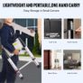 Telescoping Ladder, 8.5FT Aluminum Lightweight Extension Ladder, One-button Retraction Collapsible Ladder, 375 LBS Capacity with Non-slip Feet, Portable Compact Ladders for Home, RV, Loft Image 4