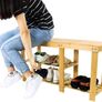 Bamboo Shoe Rack Bench 3 Tier Entryway Shoe Storage Organizer Shelf (FREE POSTAGE) Image 8