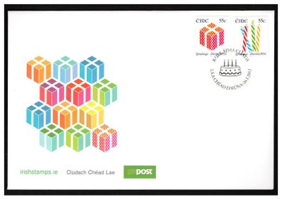 2012 Ireland Greetings Self-adhesive Commemorative Booklet Stamps Official An Post First Day Cover (FDC)