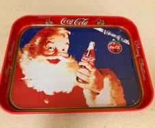 Coca Cola Christmas Tray Metal 28x21 cm