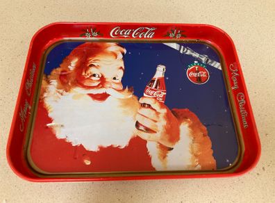 Coca Cola Christmas Tray Metal 28x21 cm