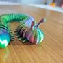 3D Printed Articulated Centipede Caterpillar Fidget Toy Image 2