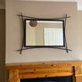 metal living room mirror Image 2
