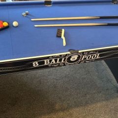 Kids pool and ping pong table