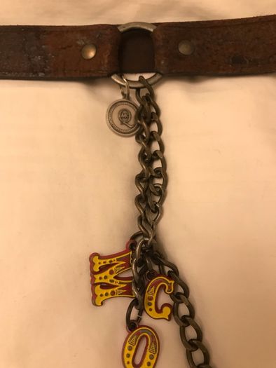 100% Authentic Alexander McQueen Brown Leather Belt