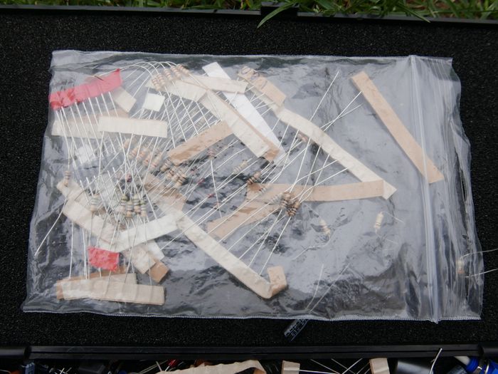 Mix Lot of Circuit Board Microchips Transistors Diodes Inductors Capacitors