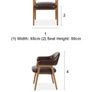 Pair of Leather & Oak Dining Chairs - Like New Image 7