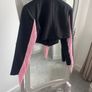 Fab Nasty Gal Pink Fringe Cropped Jacket size 8 Image 3