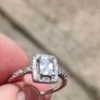Zircon Silver engagement ring Image 8