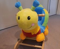Wooden Colourful Baby Toddler Rocker. Excellent Condition
